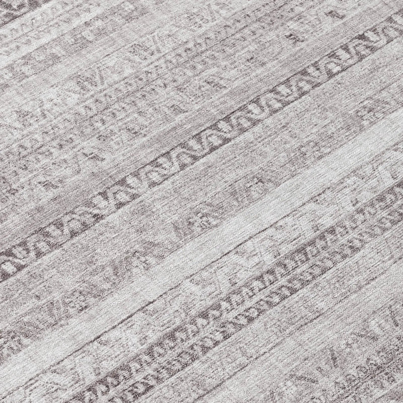 10' X 14' Beige And Brown Striped Washable Indoor Outdoor Area Rug Homeroots Outdoor
