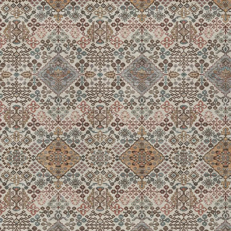 10' X 14' Beige And Copper Geometric Washable Indoor Outdoor Area Rug Homeroots Outdoor
