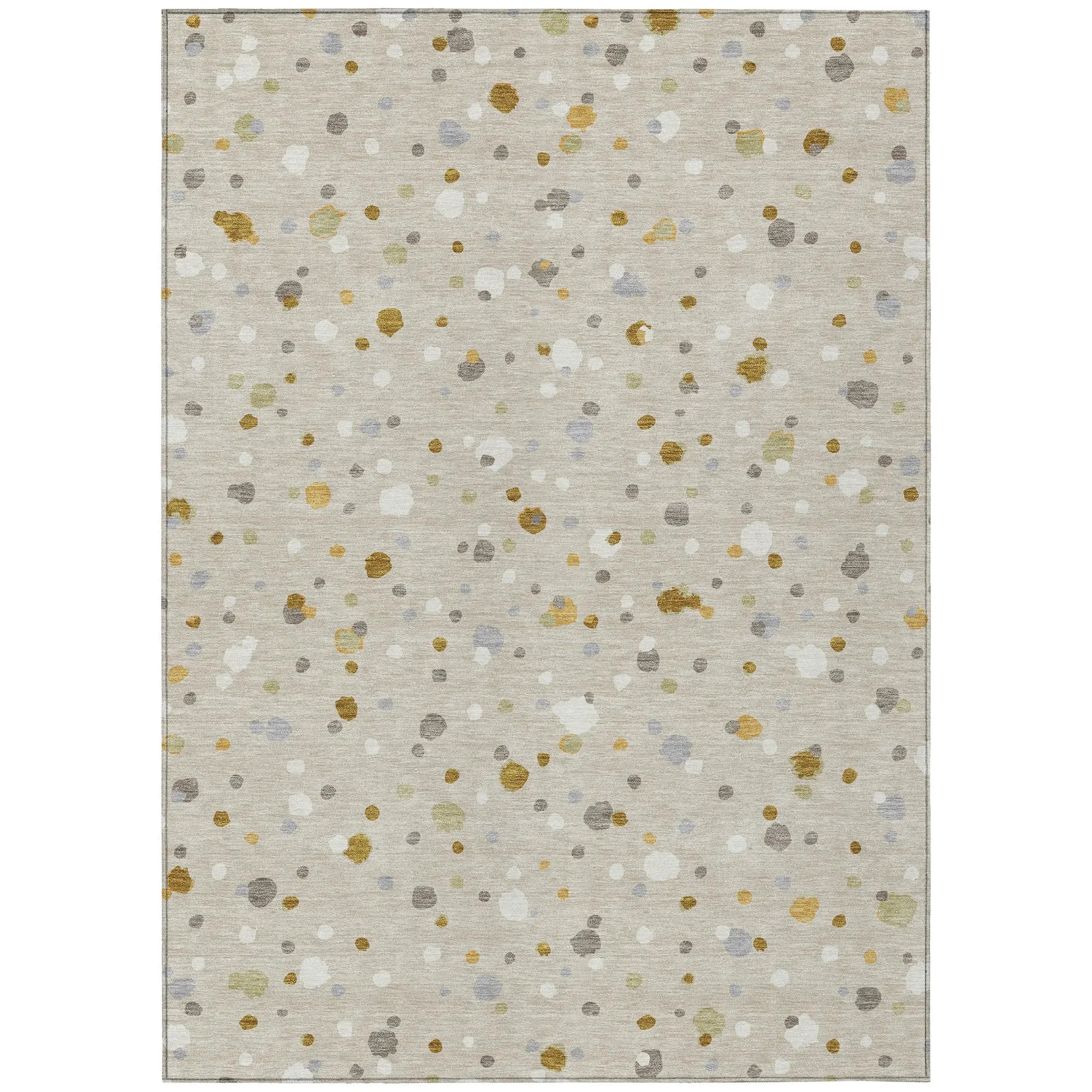 10' X 14' Beige And Gold Geometric Washable Indoor Outdoor Area Rug Homeroots Outdoor