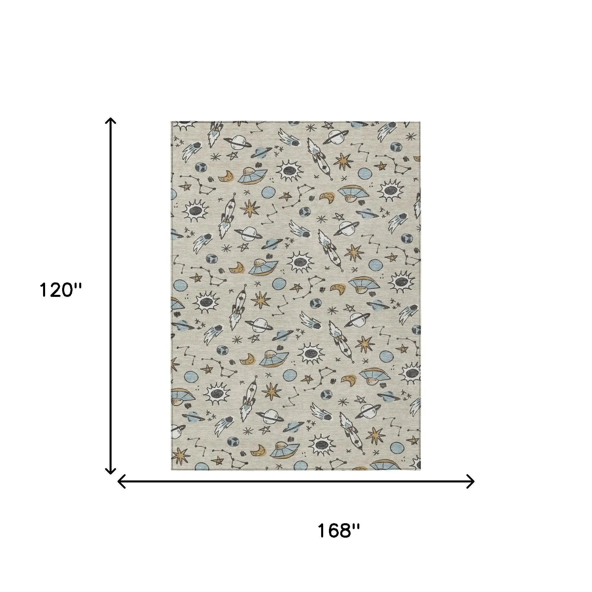 10' X 14' Beige And Gray Animal Print Washable Indoor Outdoor Area Rug Homeroots Outdoor