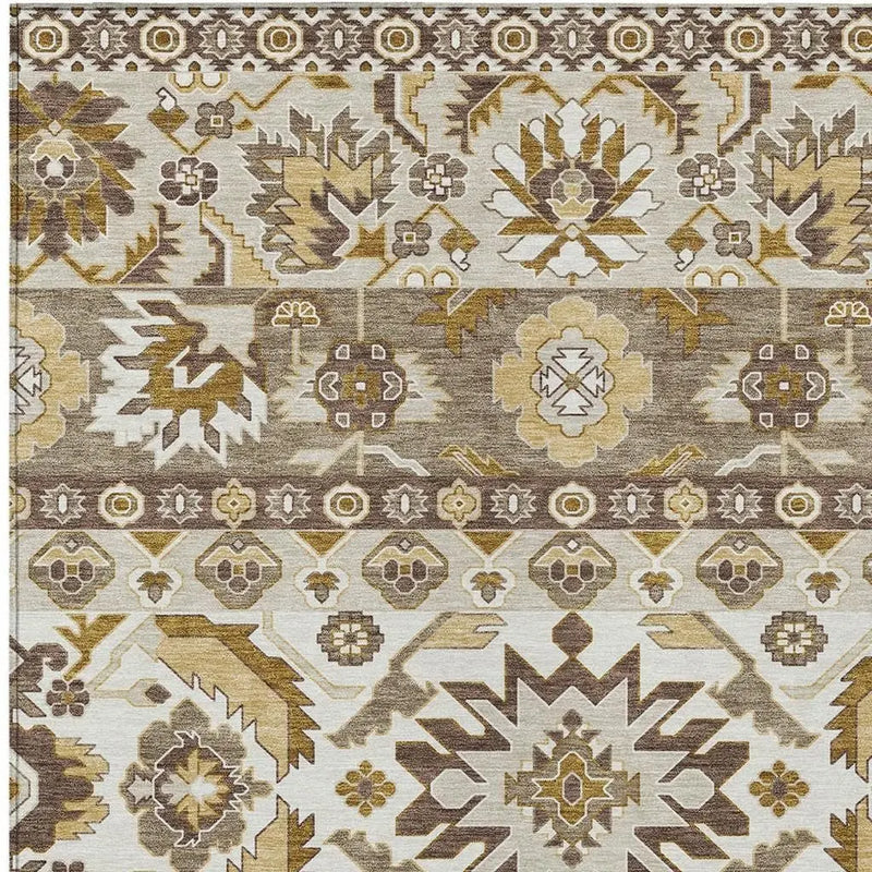 10' X 14' Beige And Ivory Cactus Washable Indoor Outdoor Area Rug Homeroots Outdoor