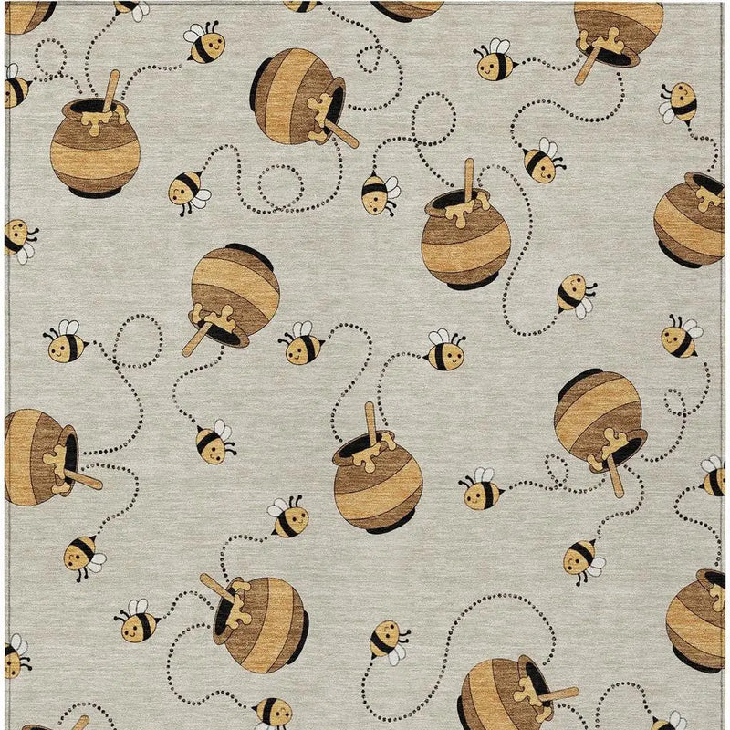10' X 14' Beige And Ivory Geometric Washable Indoor Outdoor Area Rug Homeroots Outdoor