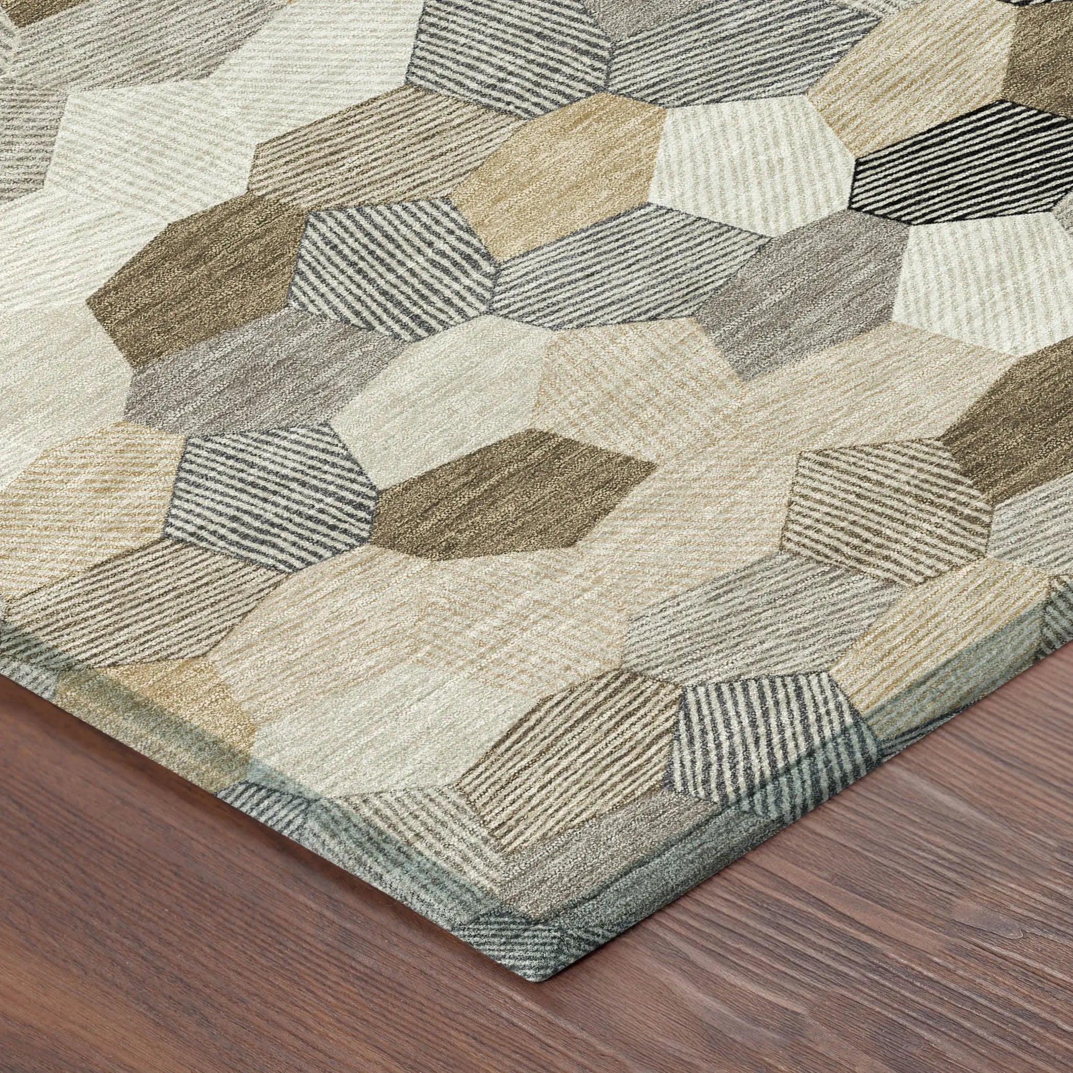 10' X 14' Beige And Ivory Geometric Washable Indoor Outdoor Area Rug Homeroots Outdoor