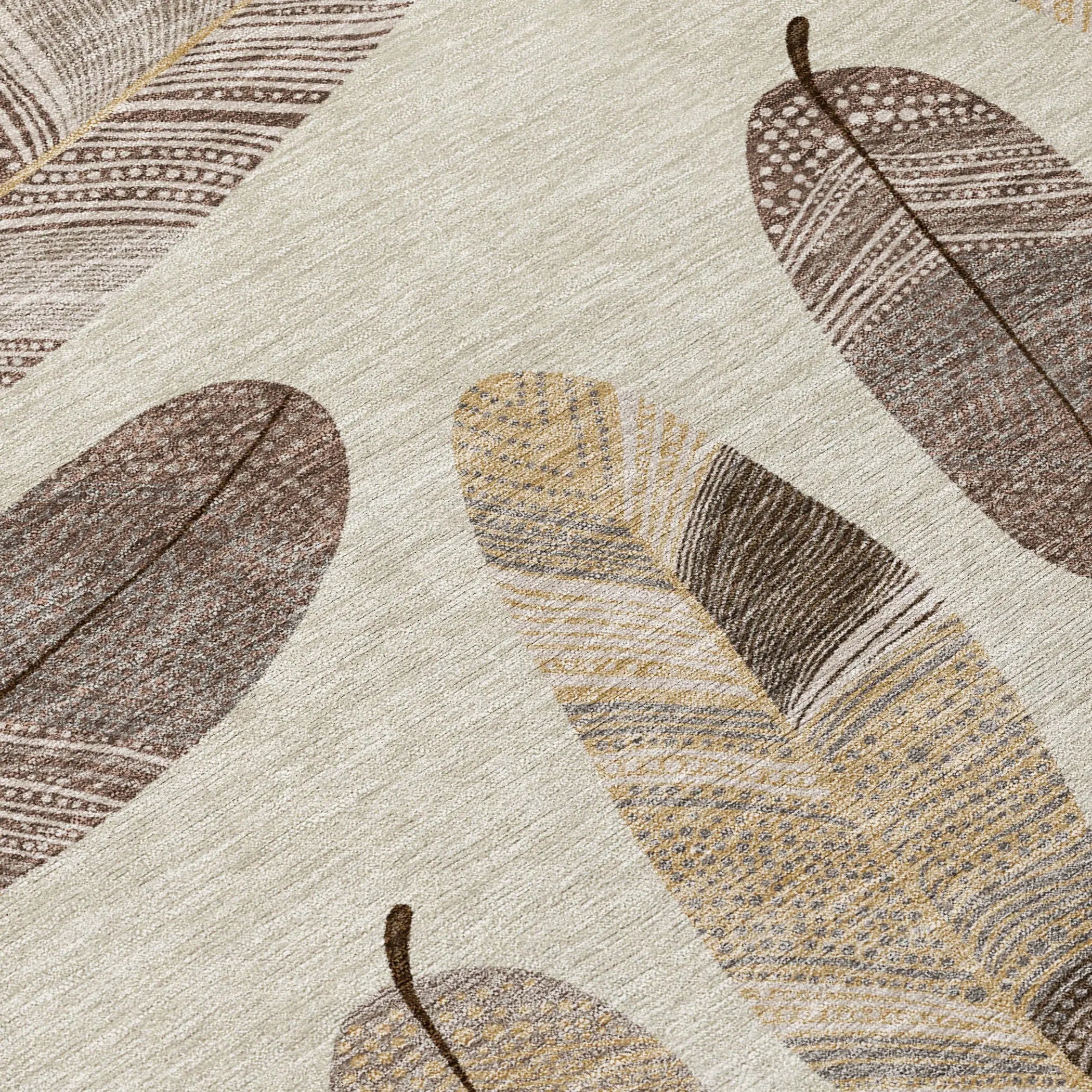 10' X 14' Beige And Sky Blue Botanical Leaves Washable Indoor Outdoor Area Rug Homeroots Outdoor