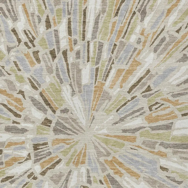 10' X 14' Beige And Taupe Abstract Washable Indoor Outdoor Area Rug Homeroots Outdoor