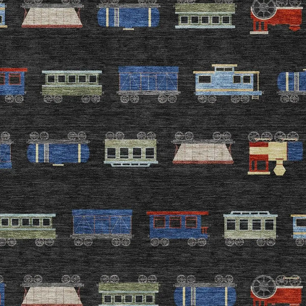 10' X 14' Black And Graphite Abstract Washable Indoor Outdoor Area Rug Homeroots Outdoor