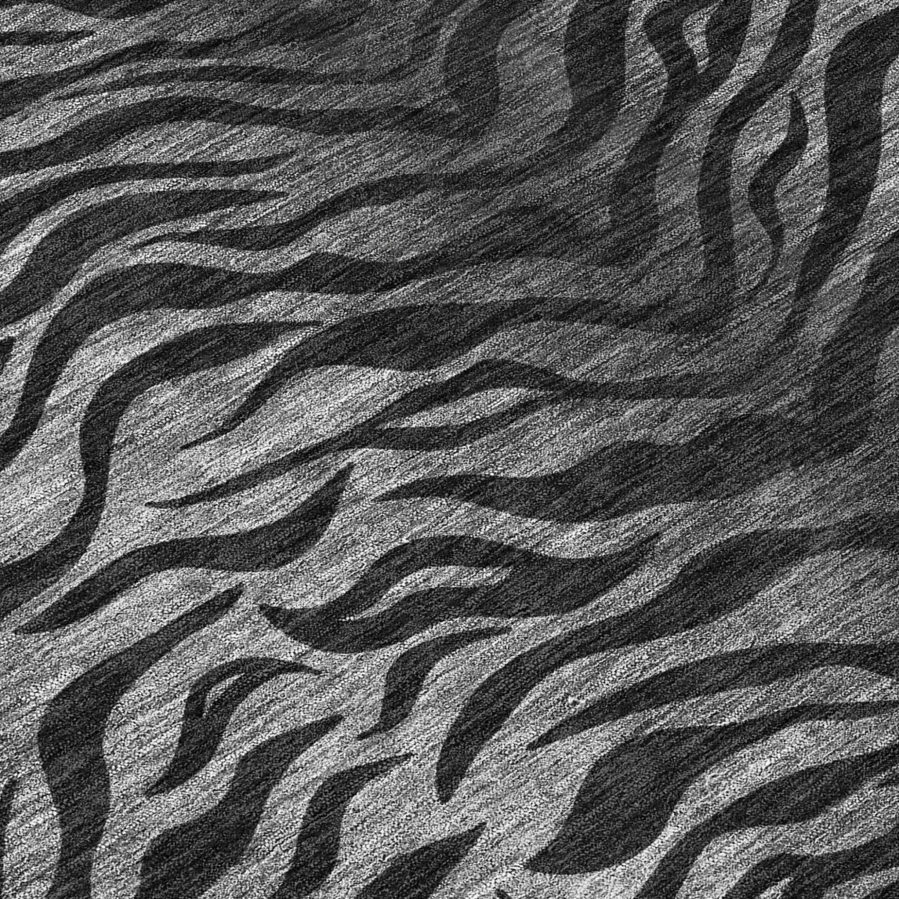 10' X 14' Black And Graphite Animal Print Washable Indoor Outdoor Area Rug Homeroots Outdoor