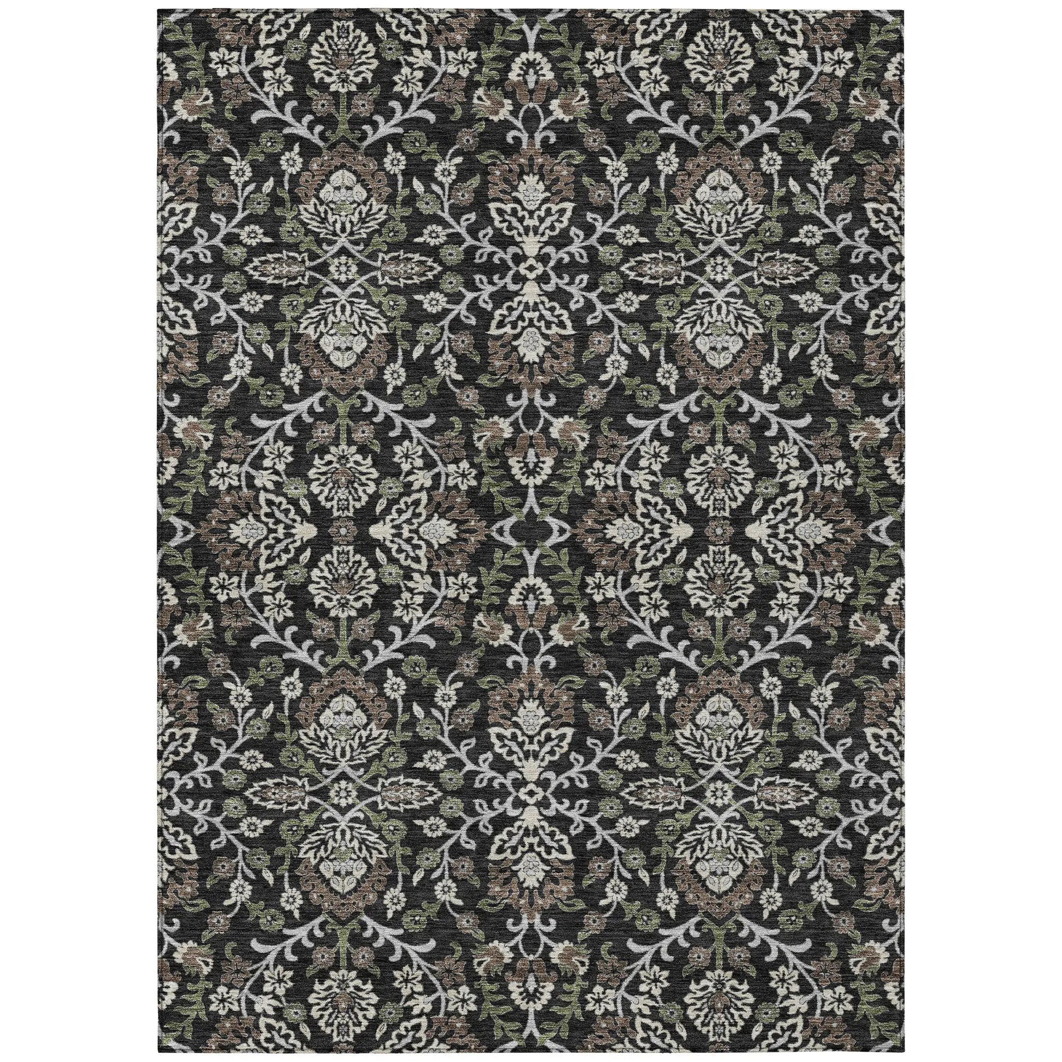 10' X 14' Black And Graphite Geometric Washable Indoor Outdoor Area Rug Homeroots Outdoor
