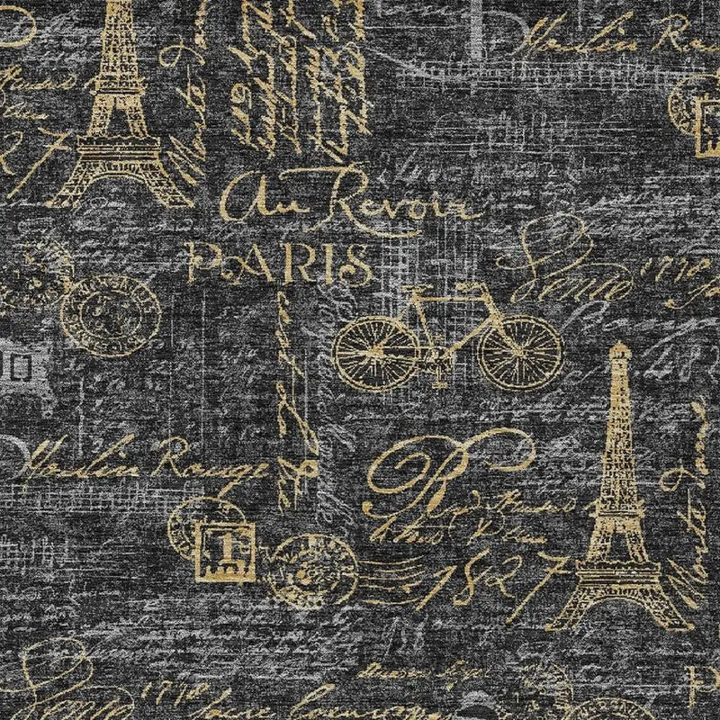 10' X 14' Black And Graphite Southwestern Washable Indoor Outdoor Area Rug Homeroots Outdoor