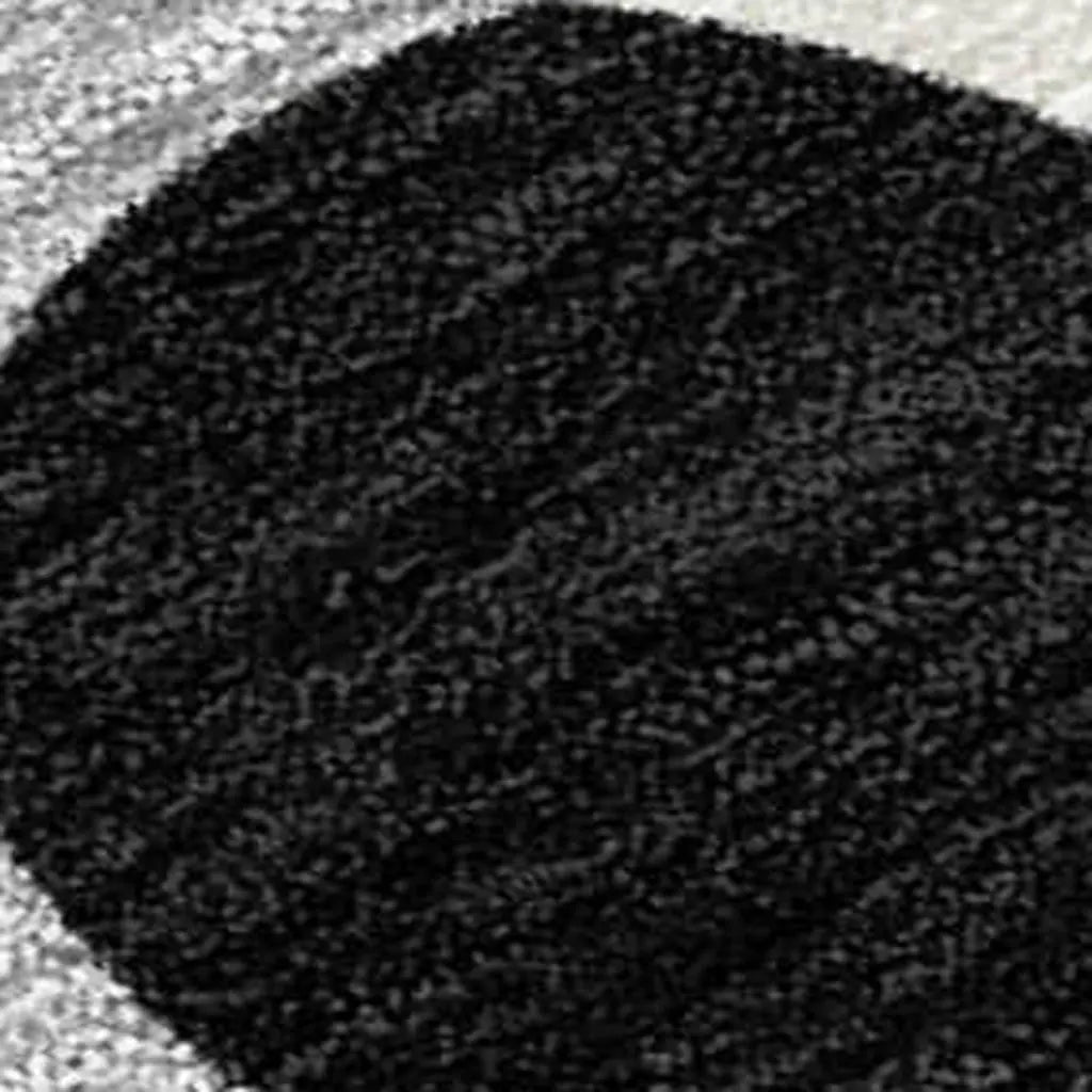 10' X 14' Black And Gray Abstract Washable Indoor Outdoor Area Rug Homeroots Outdoor