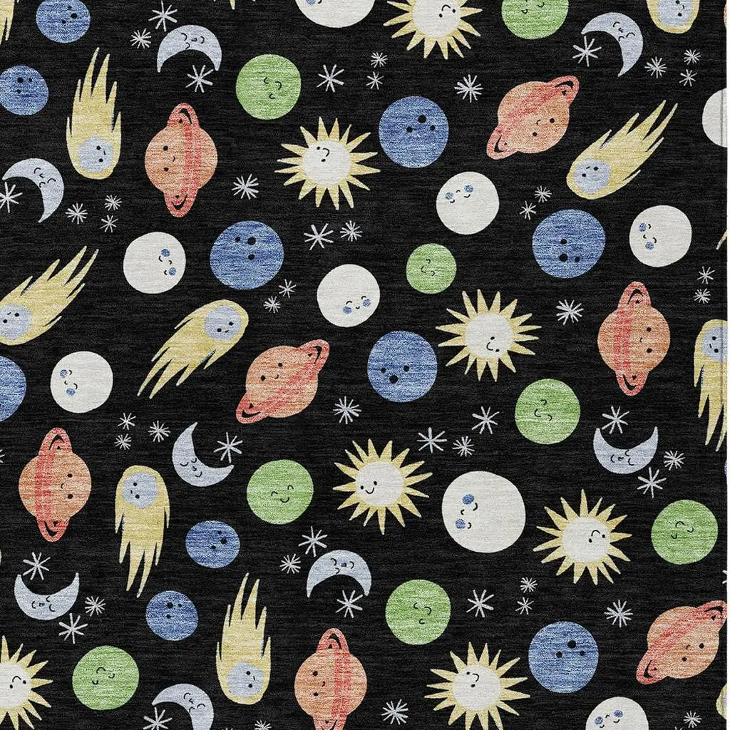 10' X 14' Black And Ivory Geometric Washable Indoor Outdoor Area Rug Homeroots Outdoor