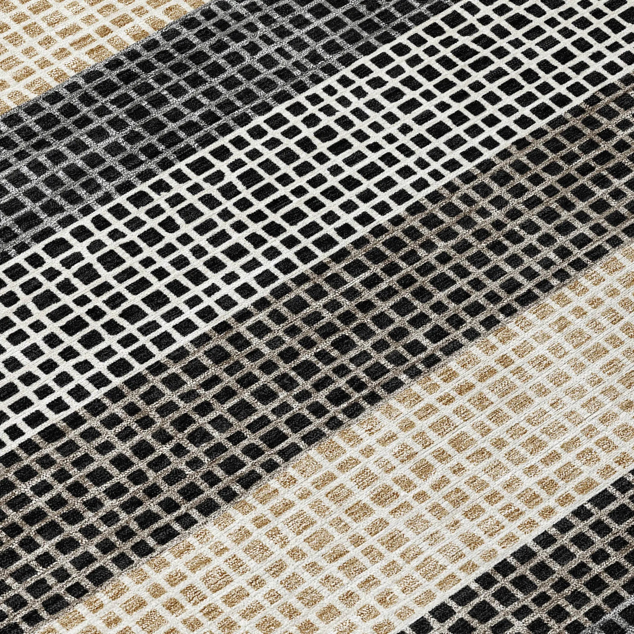10' X 14' Black And Ivory Striped Washable Indoor Outdoor Area Rug Homeroots Outdoor