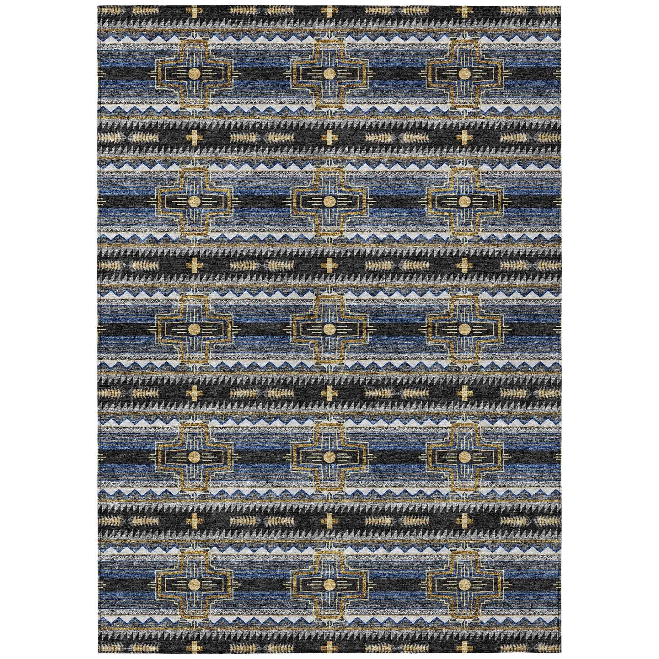 10' X 14' Black And Mauve Tribal Washable Indoor Outdoor Area Rug Homeroots Outdoor