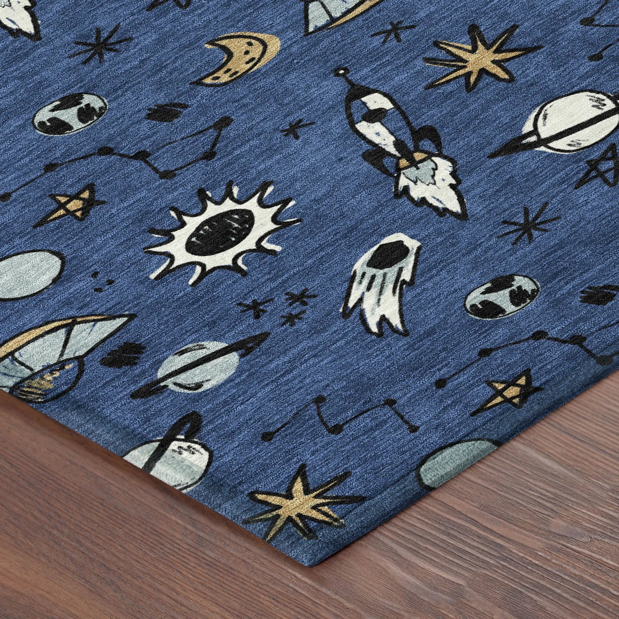 10' X 14' Blue And Black Animal Print Washable Indoor Outdoor Area Rug Homeroots Outdoor
