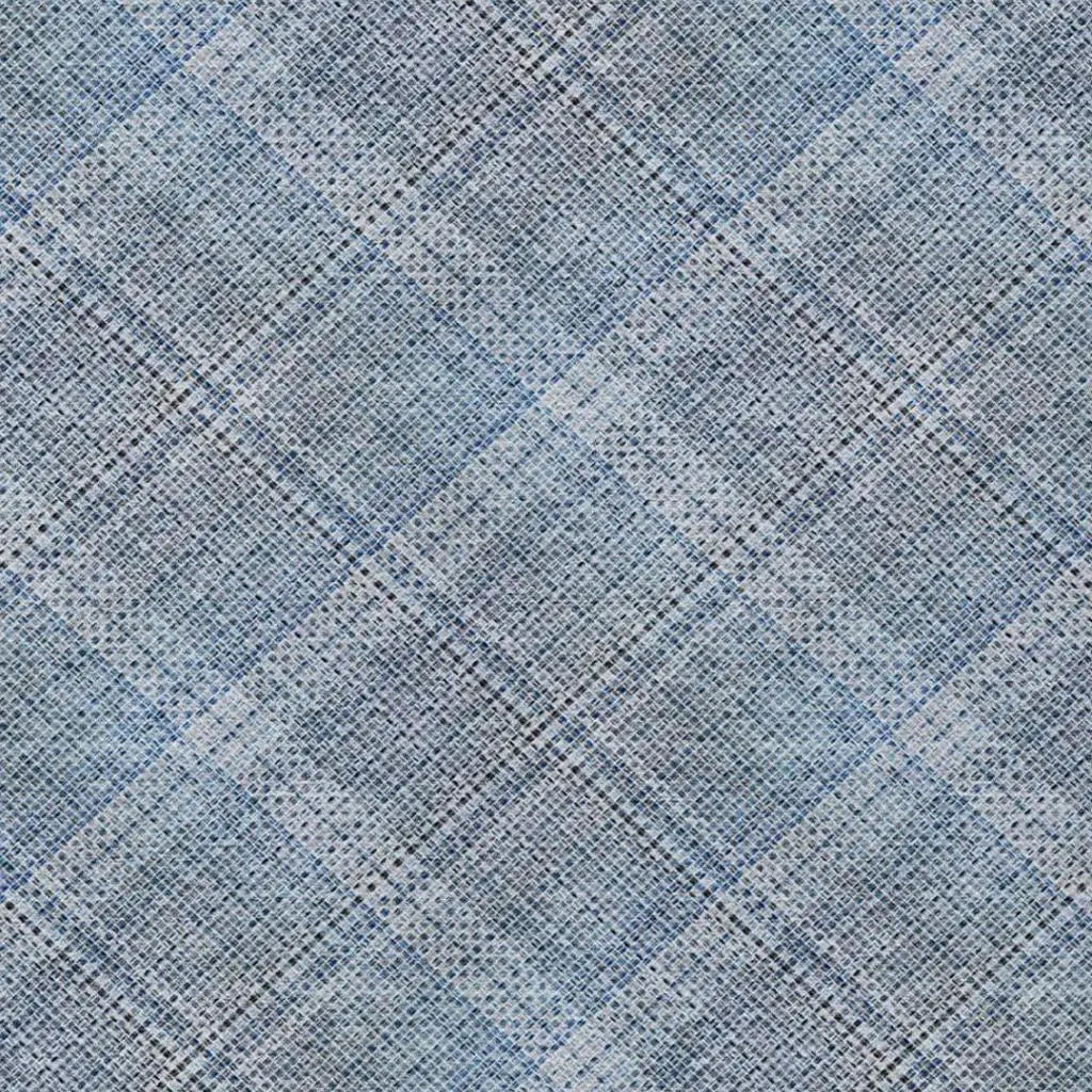 10' X 14' Blue And Denim Blue Plaid Washable Indoor Outdoor Area Rug Homeroots Outdoor