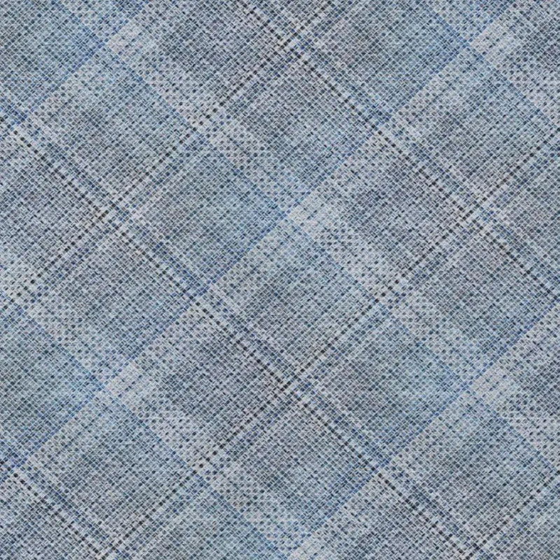 10' X 14' Blue And Denim Blue Plaid Washable Indoor Outdoor Area Rug Homeroots Outdoor