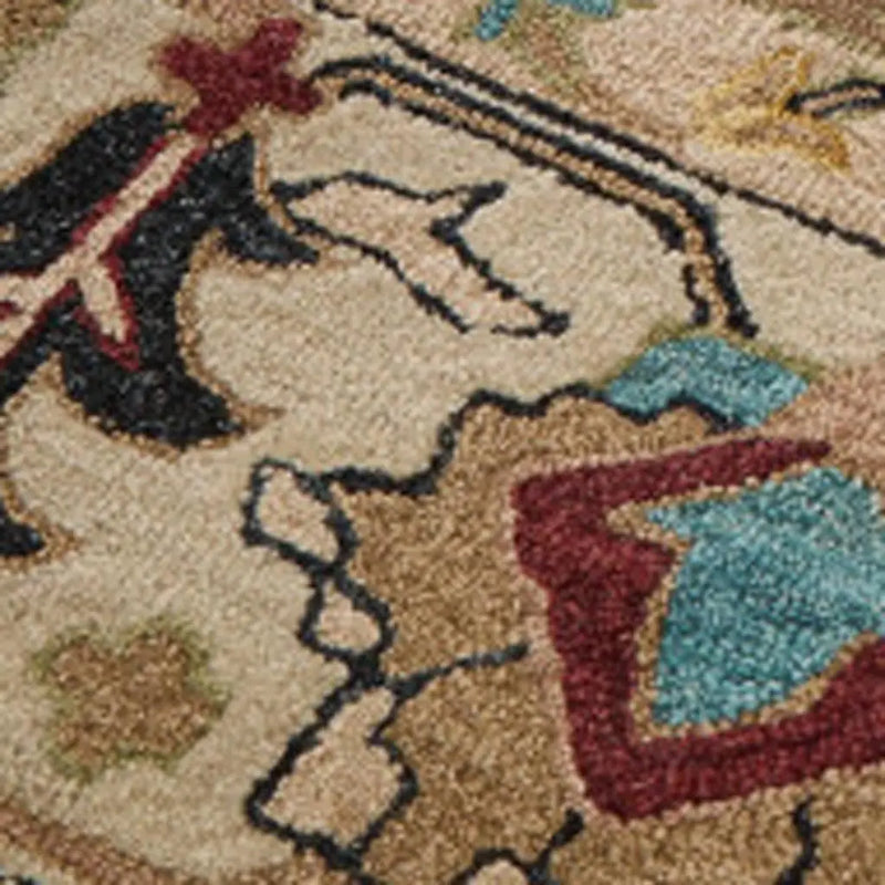 10' X 14' Blue And Ivory Wool Floral Hand Tufted Area Rug Homeroots Home Decor