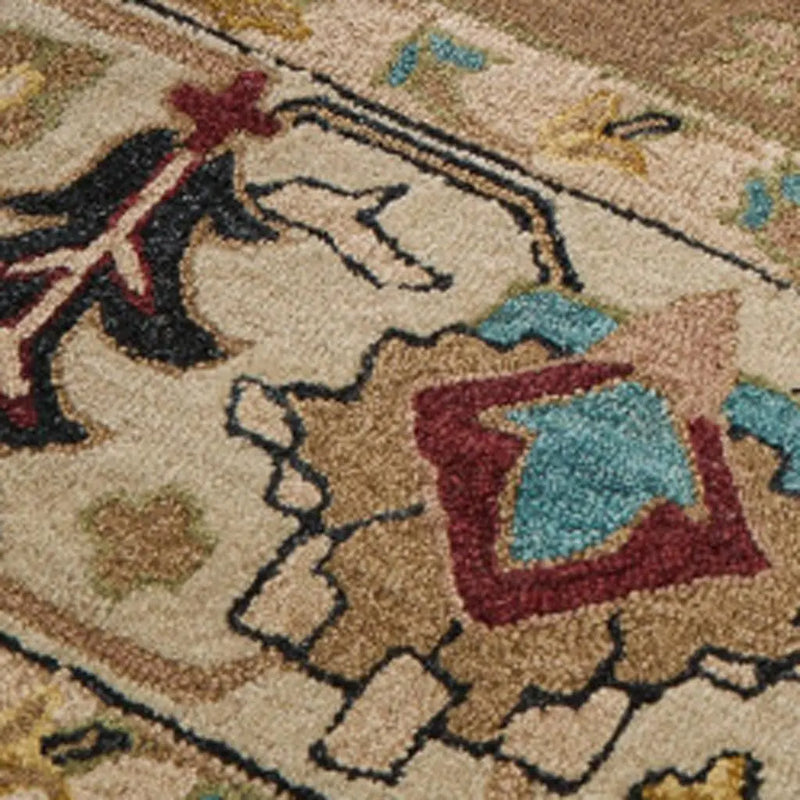 10' X 14' Blue And Ivory Wool Floral Hand Tufted Area Rug Homeroots Home Decor