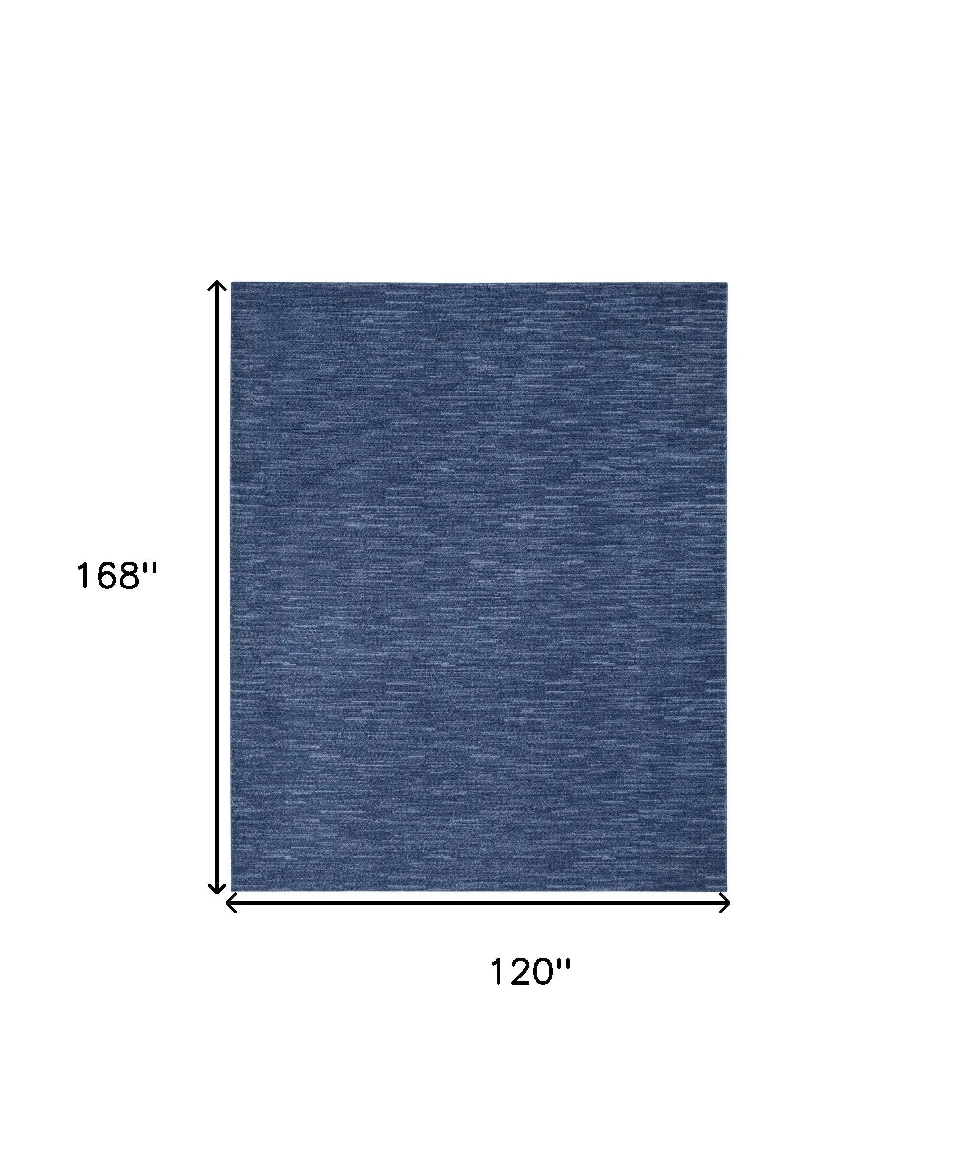10' X 14' Blue Indoor Outdoor Area Rug Homeroots Outdoor