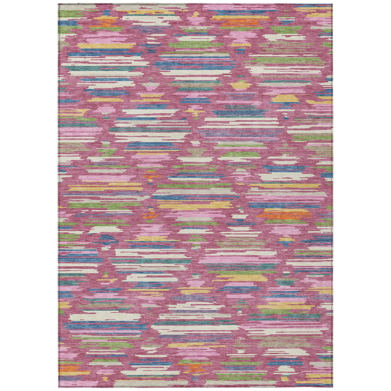 10' X 14' Blush And Ivory Southwestern Washable Indoor Outdoor Area Rug Homeroots Outdoor