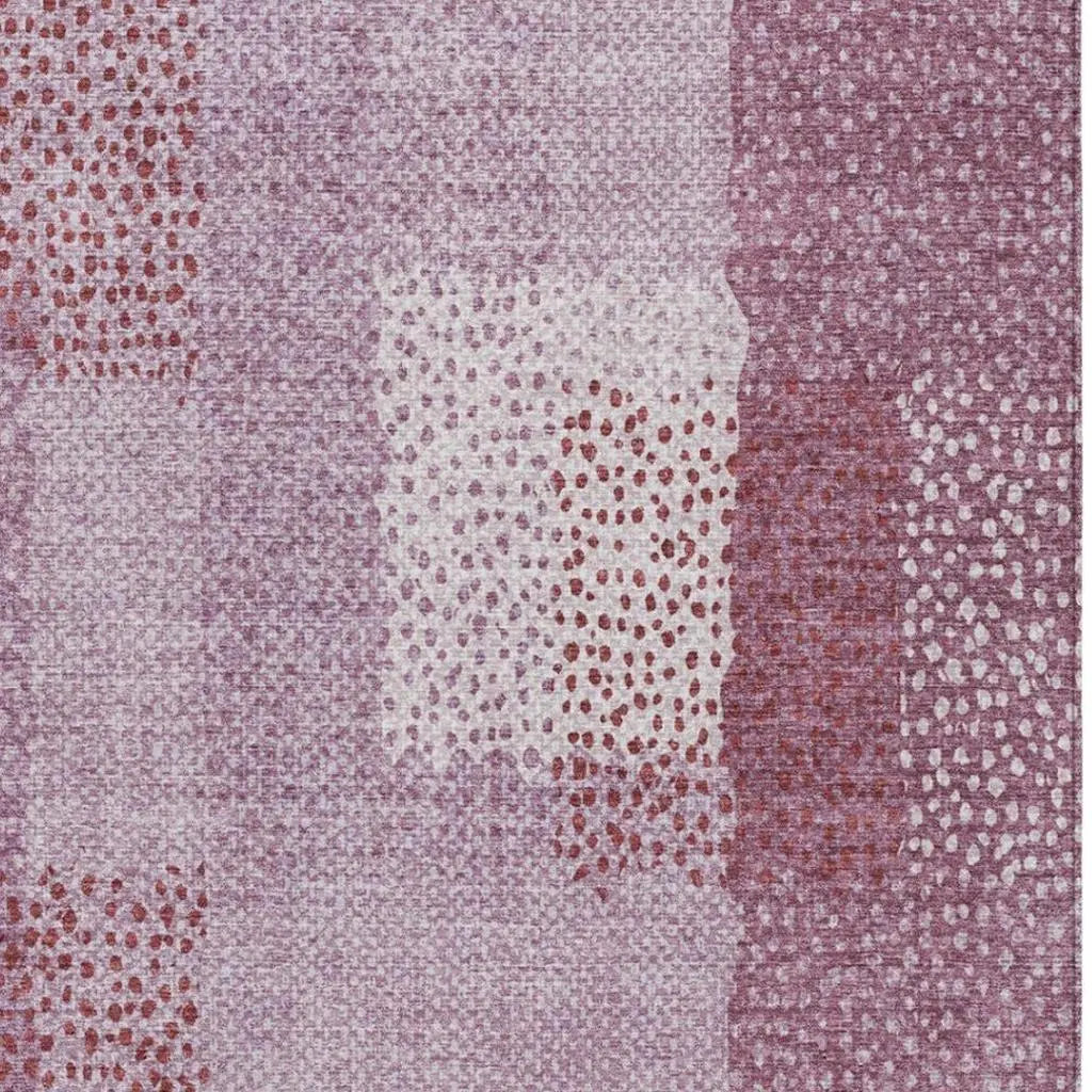 10' X 14' Blush And Pink Abstract Washable Indoor Outdoor Area Rug Homeroots Outdoor