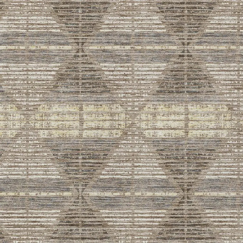 10' X 14' Brown And Beige Geometric Washable Indoor Outdoor Area Rug Homeroots Outdoor