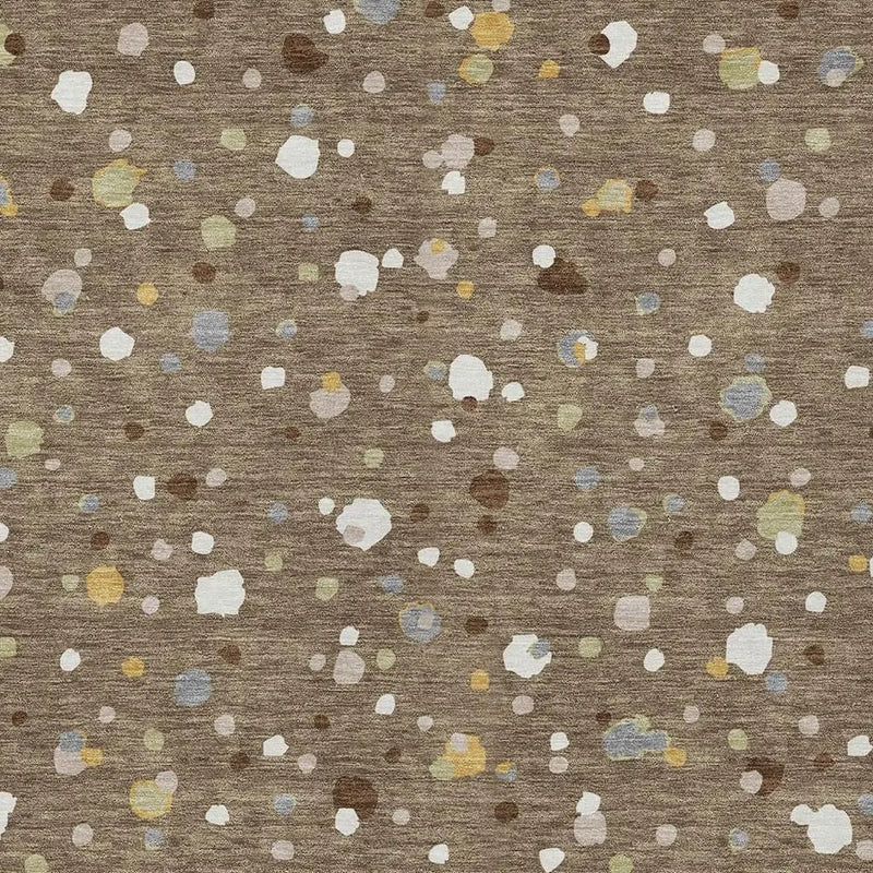 10' X 14' Brown And Beige Geometric Washable Indoor Outdoor Area Rug Homeroots Outdoor