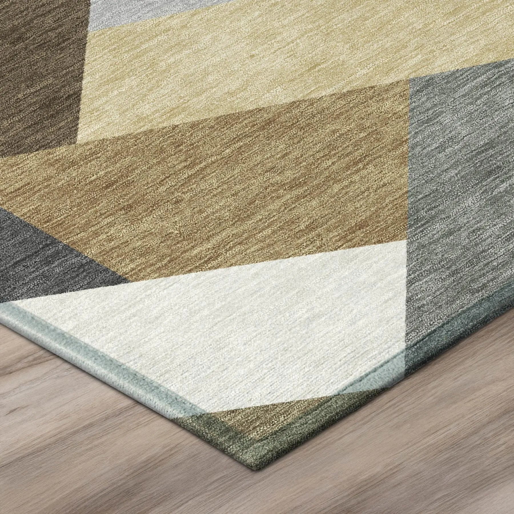 10' X 14' Brown And Graphite Geometric Washable Indoor Outdoor Area Rug Homeroots Outdoor