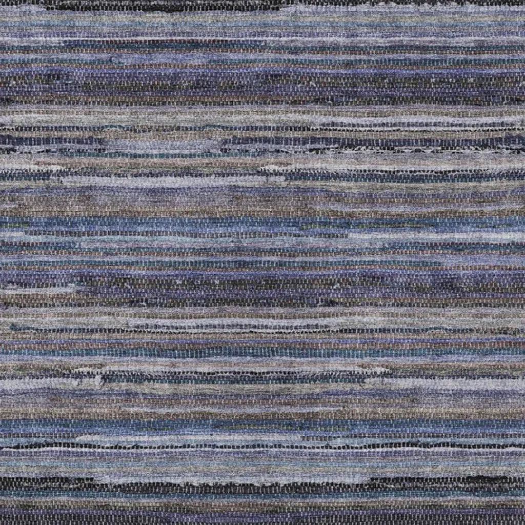 10' X 14' Brown And Plum Striped Washable Indoor Outdoor Area Rug Homeroots Outdoor