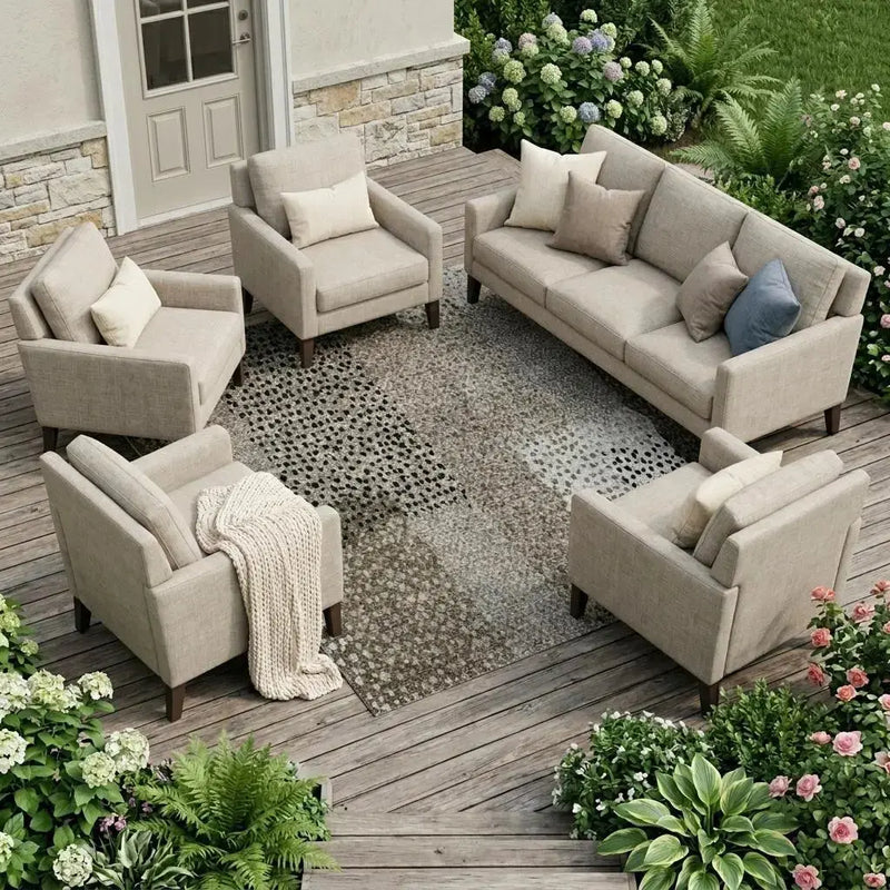 10' X 14' Brown And Silver Abstract Washable Indoor Outdoor Area Rug Homeroots Outdoor