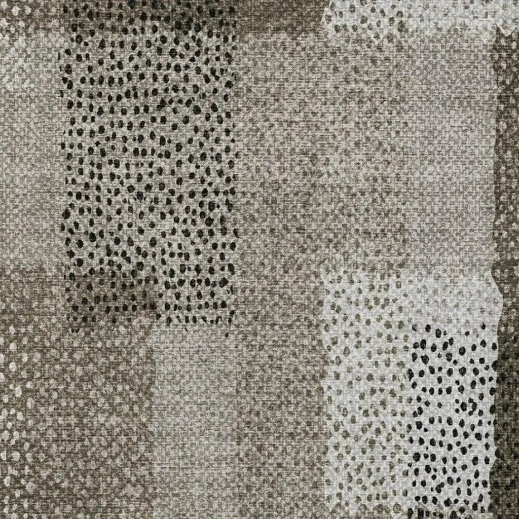 10' X 14' Brown And Silver Abstract Washable Indoor Outdoor Area Rug Homeroots Outdoor
