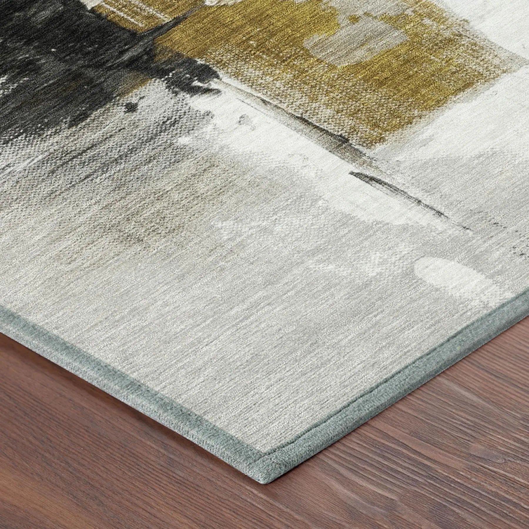 10' X 14' Brown And Silver Abstract Washable Indoor Outdoor Area Rug Homeroots Outdoor