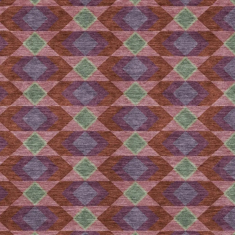 10' X 14' Burgundy And Pewter Geometric Washable Indoor Outdoor Area Rug Homeroots Outdoor