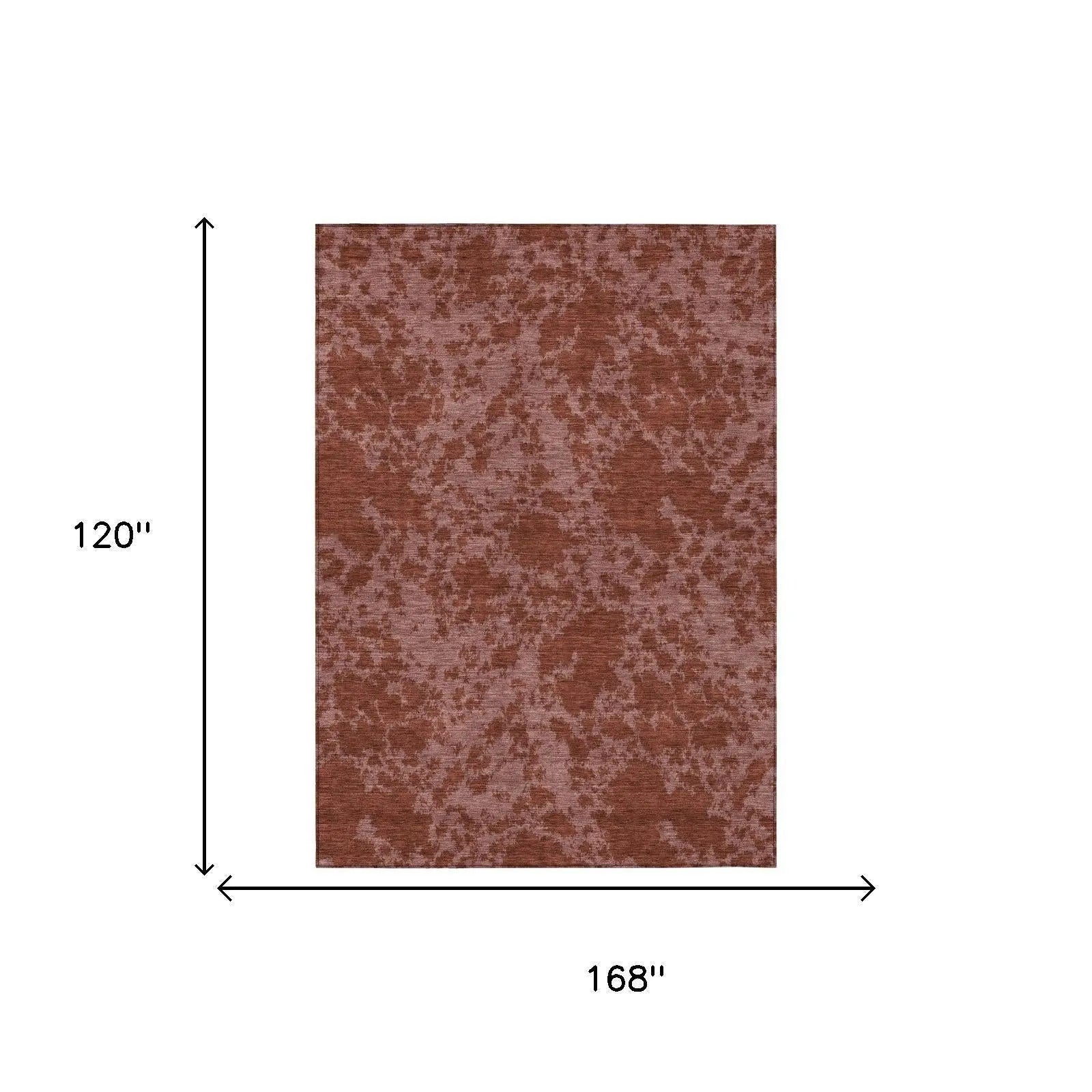 10' X 14' Burgundy And Red Abstract Washable Indoor Outdoor Area Rug Homeroots Outdoor