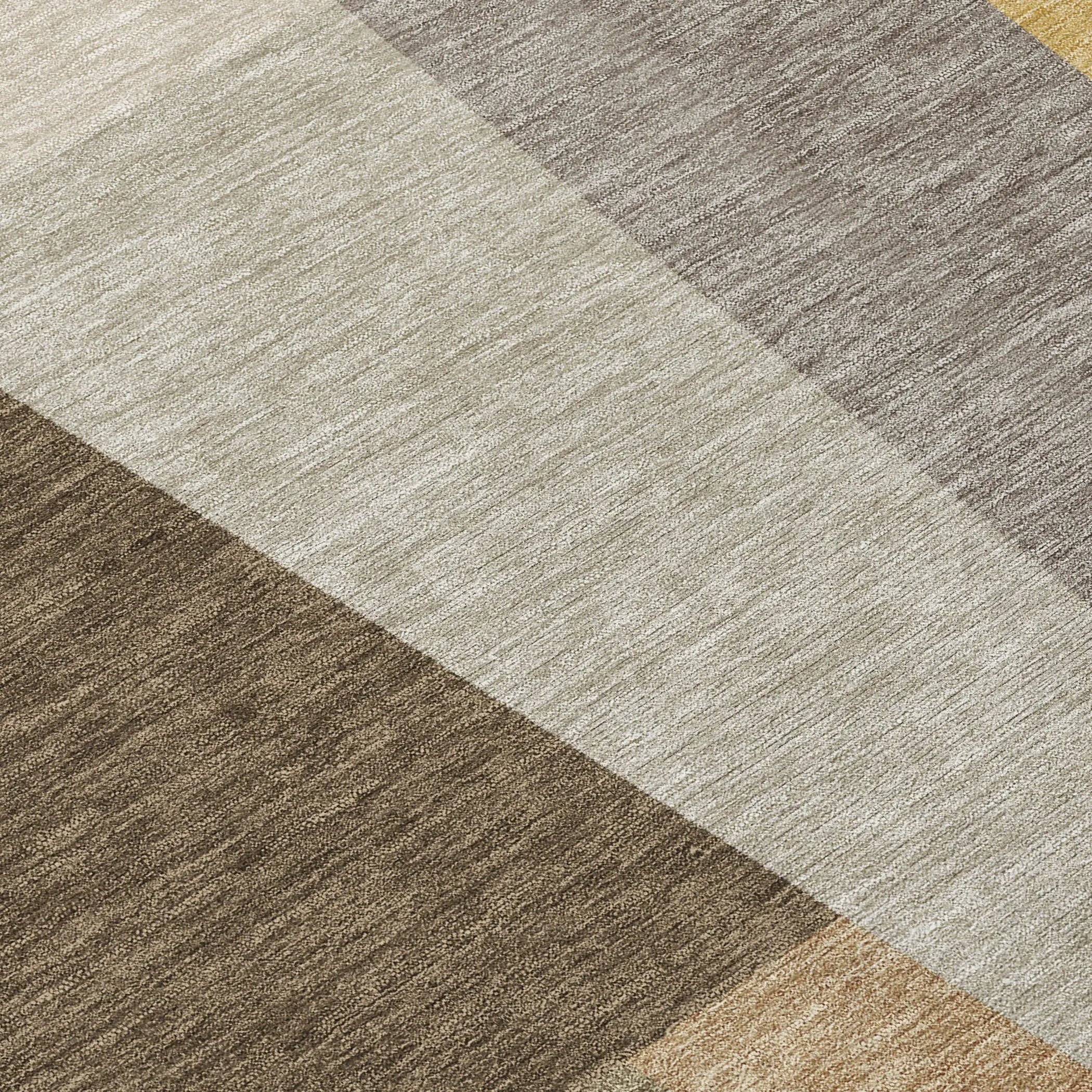 10' X 14' Chocolate And Beige Geometric Washable Indoor Outdoor Area Rug Homeroots Outdoor