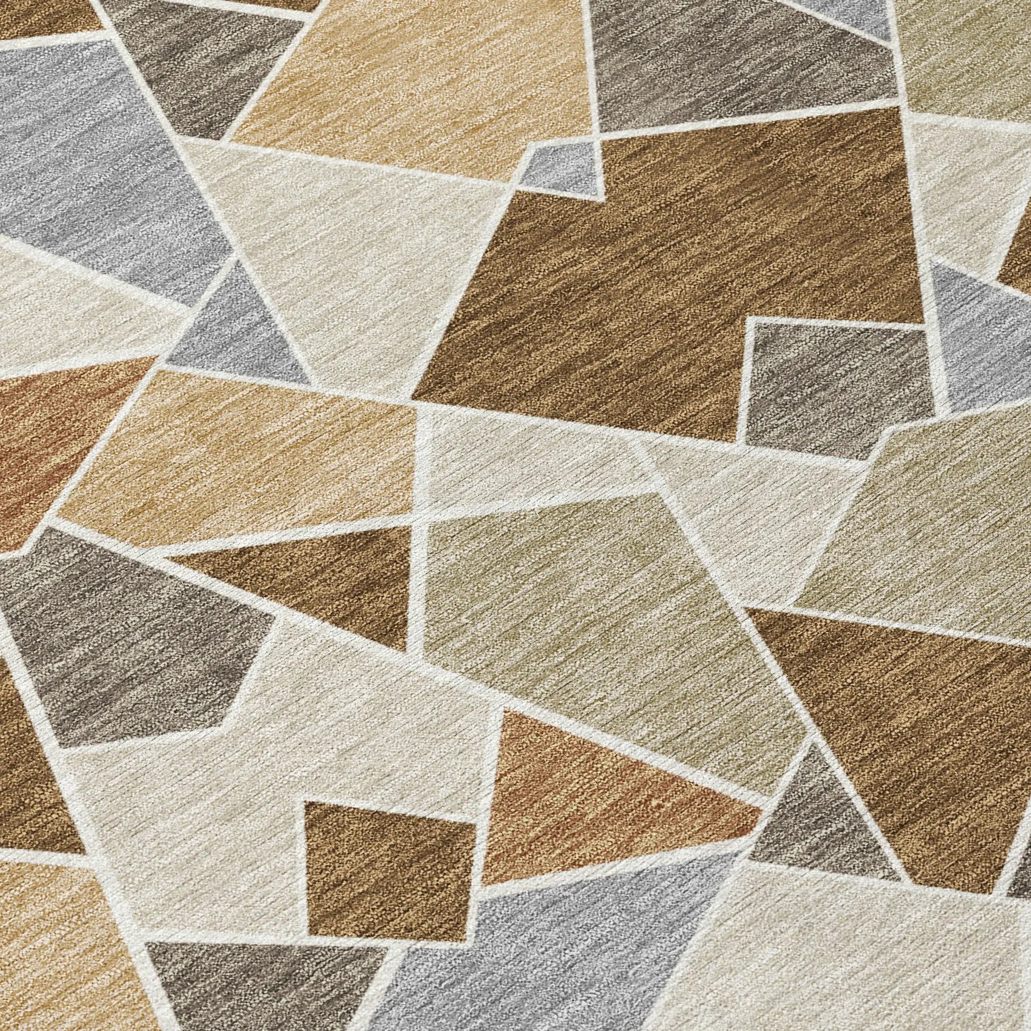 10' X 14' Chocolate And Beige Geometric Washable Indoor Outdoor Area Rug Homeroots Outdoor