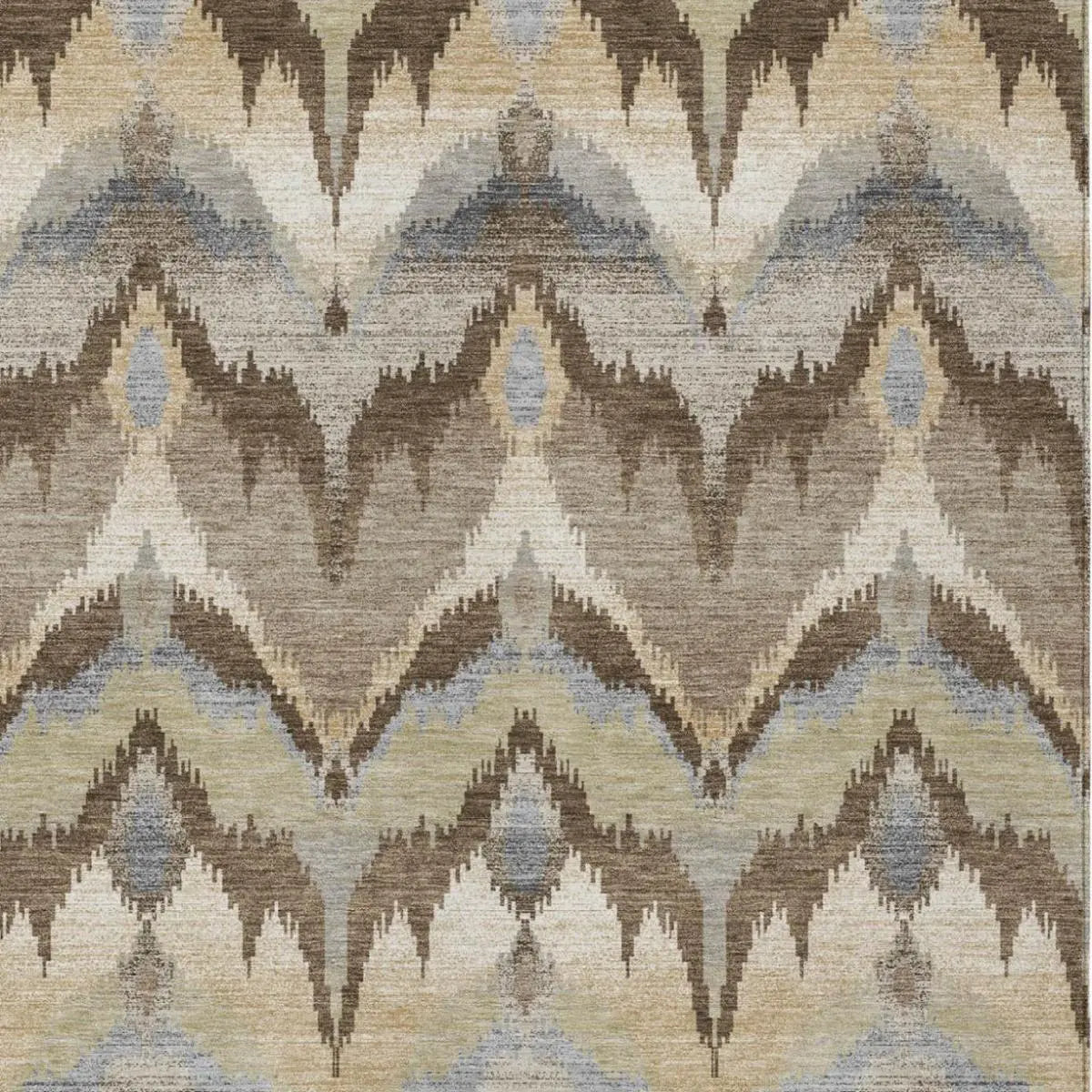 10' X 14' Chocolate And Brown Abstract Washable Indoor Outdoor Area Rug Homeroots Outdoor