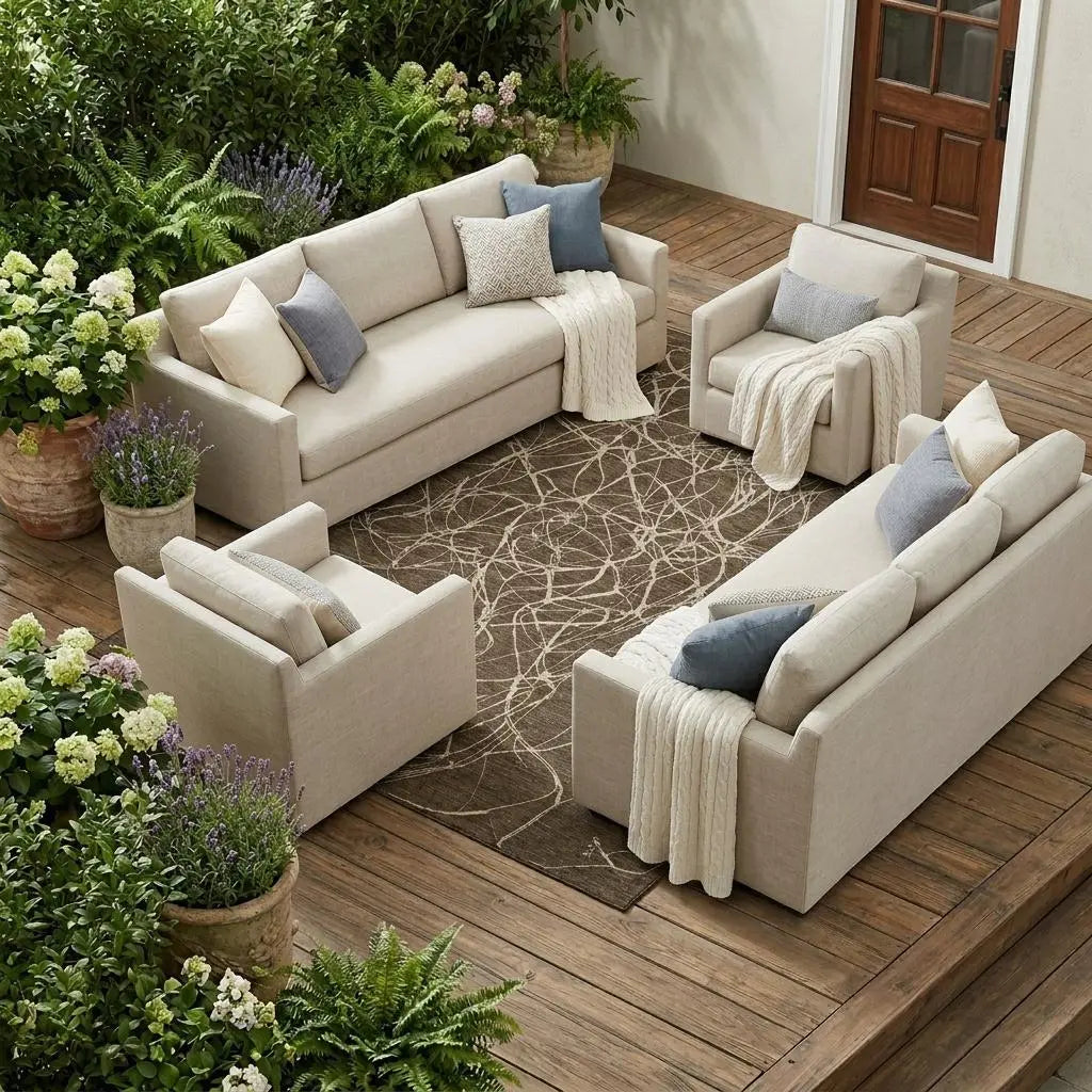 10' X 14' Chocolate And Brown Abstract Washable Indoor Outdoor Area Rug Homeroots Outdoor
