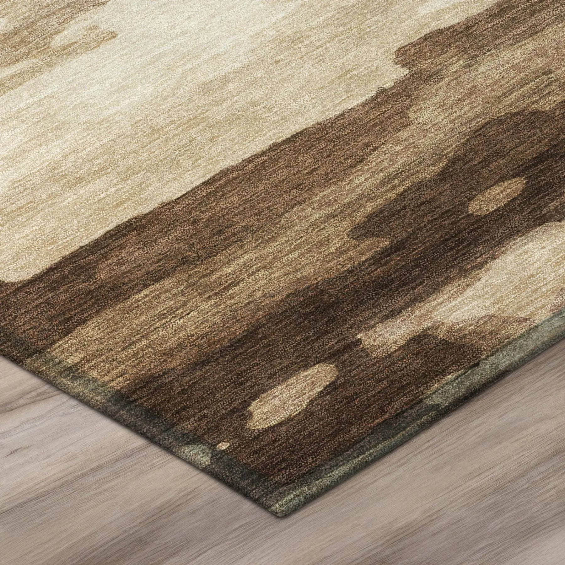 10' X 14' Chocolate And Brown Abstract Washable Indoor Outdoor Area Rug Homeroots Outdoor