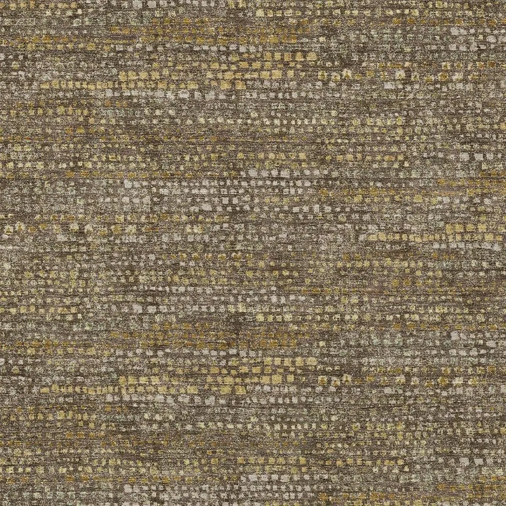 10' X 14' Chocolate And Brown Abstract Washable Indoor Outdoor Area Rug Homeroots Outdoor