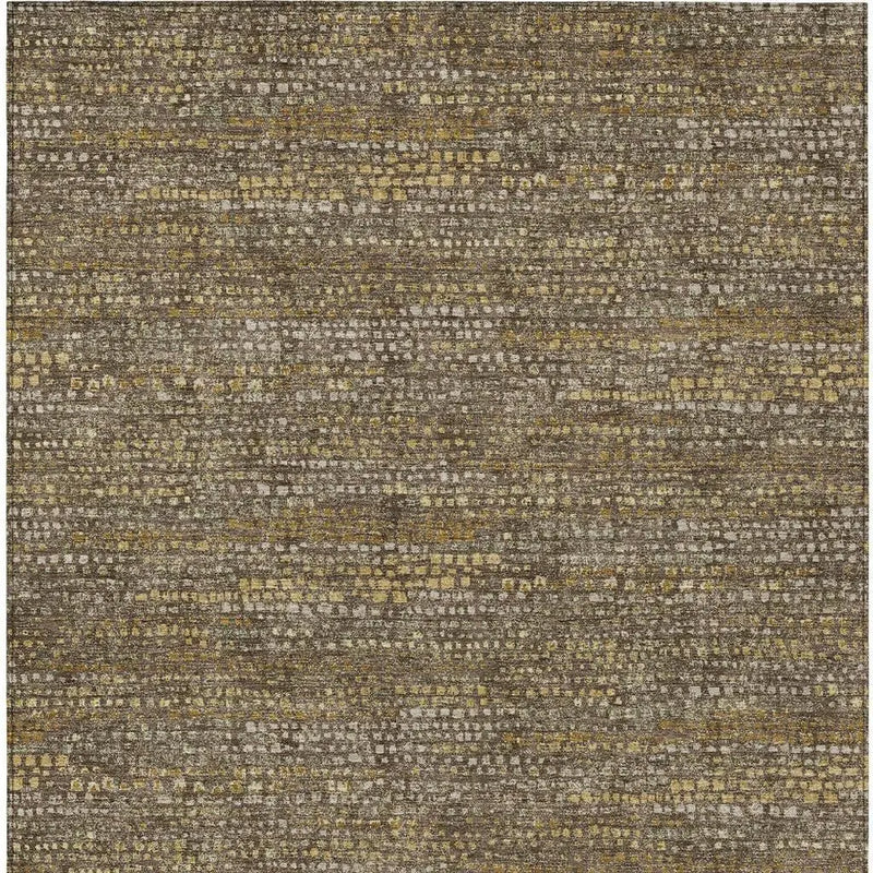 10' X 14' Chocolate And Brown Abstract Washable Indoor Outdoor Area Rug Homeroots Outdoor