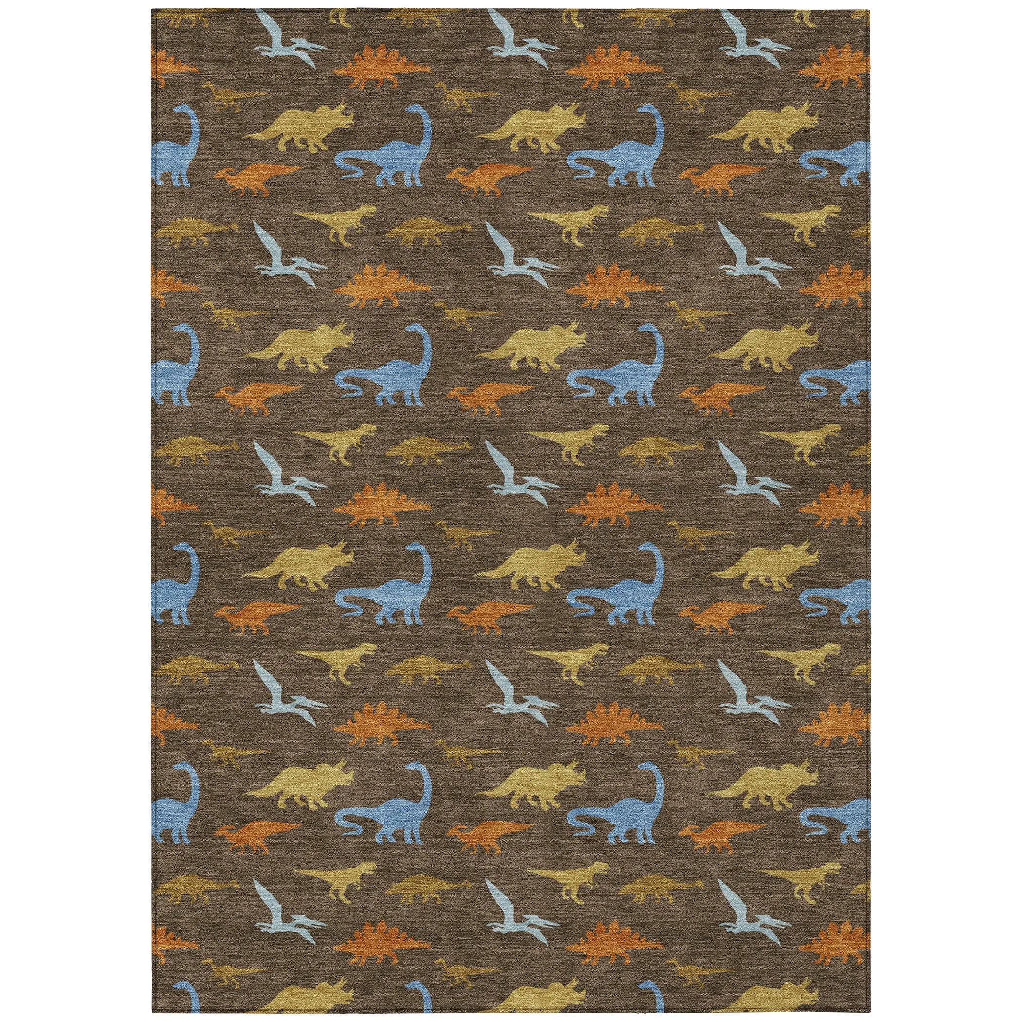 10' X 14' Chocolate And Brown Geometric Washable Indoor Outdoor Area Rug Homeroots Outdoor