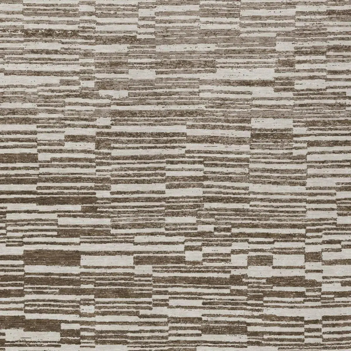 10' X 14' Chocolate And Brown Striped Washable Indoor Outdoor Area Rug Homeroots Outdoor