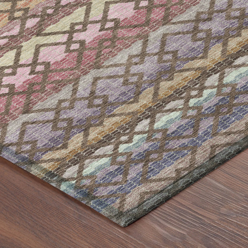 10' X 14' Chocolate And Gold Striped Washable Indoor Outdoor Area Rug Homeroots Outdoor