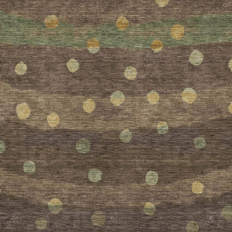 10' X 14' Chocolate And Navy Blue Striped Washable Indoor Outdoor Area Rug Homeroots Outdoor