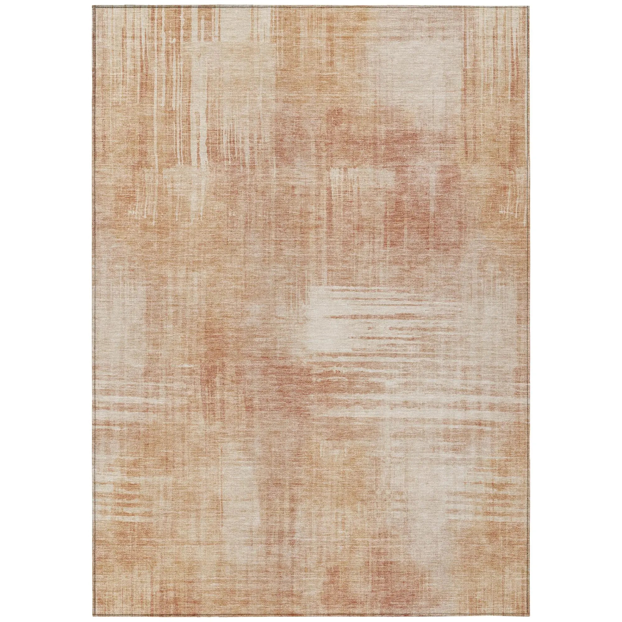 10' X 14' Copper And Orange Abstract Washable Indoor Outdoor Area Rug Homeroots Outdoor