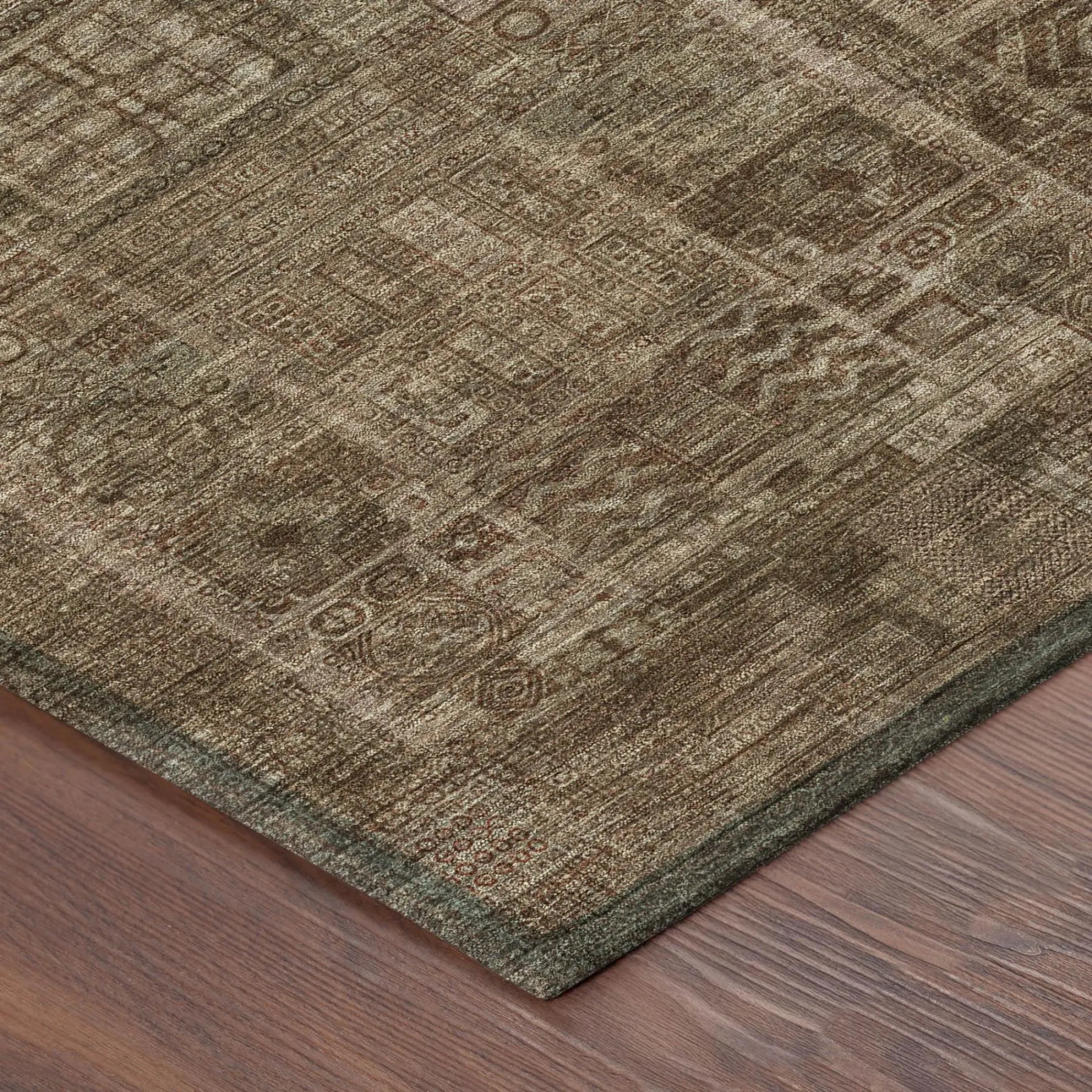 10' X 14' Copper And Orange Oriental Washable Indoor Outdoor Area Rug Homeroots Outdoor