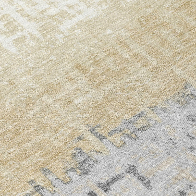 10' X 14' Copper And Orange Striped Washable Indoor Outdoor Area Rug Homeroots Outdoor