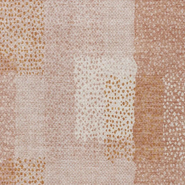 10' X 14' Coral And Orange Abstract Washable Indoor Outdoor Area Rug Homeroots Outdoor