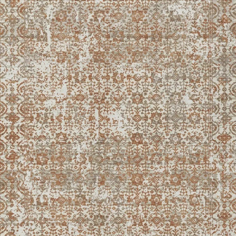 10' X 14' Cream And Ivory Abstract Washable Indoor Outdoor Area Rug Homeroots Outdoor